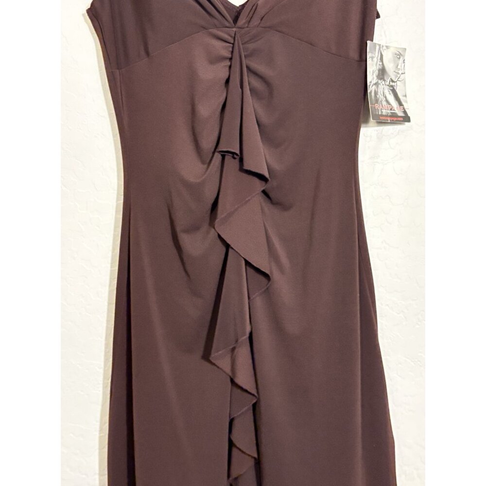 Rampage NWT Y2K Bodycon Coquette Bling Strap Dress size Large Vintage 2000’s. - Picture 6 of 12
